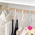 1 Piece Multi Purpose Hook Four Claw Rotatable Coat Hooks Hanging Powerful Storage Rack House Kitchen Pot Pan Hanger Scarf Hanger Random Color