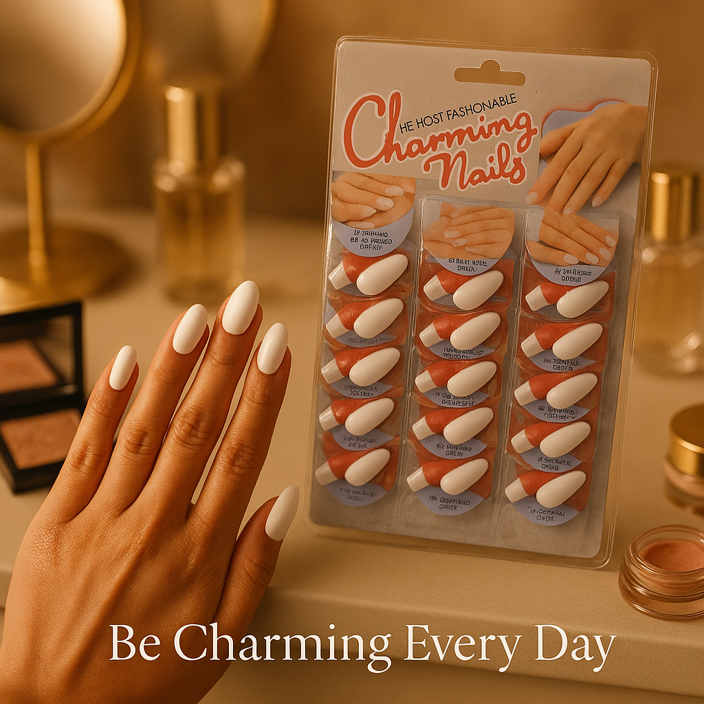 Pack Of 24 Charming Artificial Nails With Glue 240 Nails 24 Glues Total Beautiful Nail Extensions For Girls Women