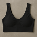 Ladies Air Bra Soft Jersey Fabric Plain Non Padded Design Comfortable Lightweight Everyday Wear Lingerie In Black Color Stretchable Size