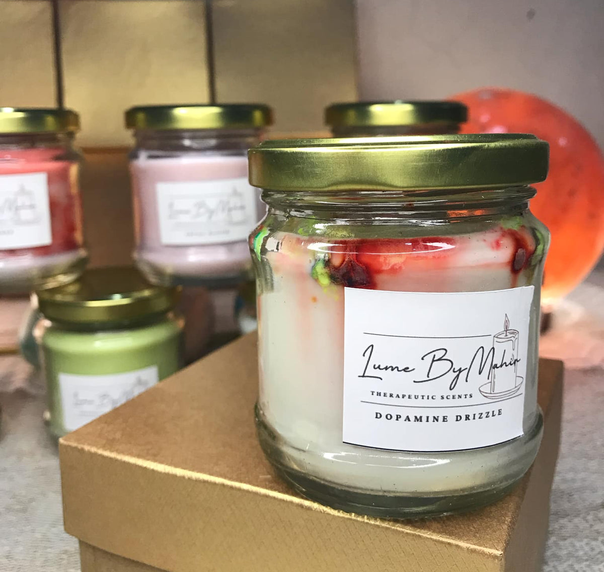 Dopamine Drizzle Dopamine In Every Flick Handmade Fresh Floral Soy Wax Candle 100 Gram