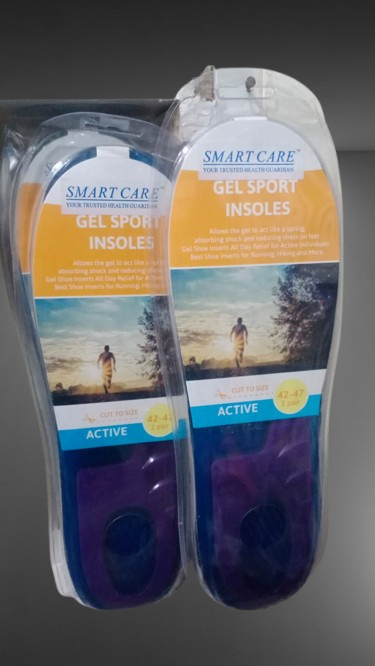 Universal Foot Insole Pads Pair Soft Trim To Fit