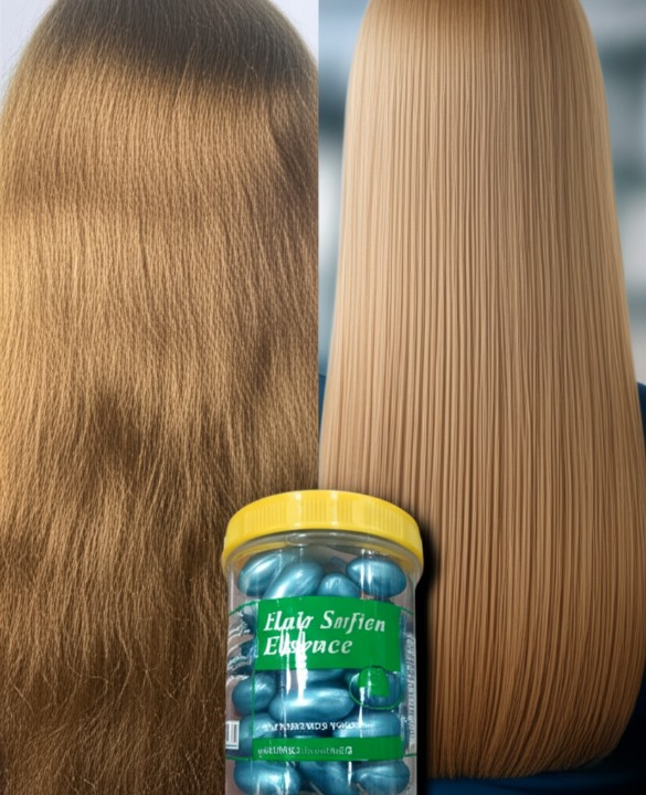 Hair Soften Essence Capsules 60 Softgel Capsules For Nourishing Hydrating Softening All Hair Types