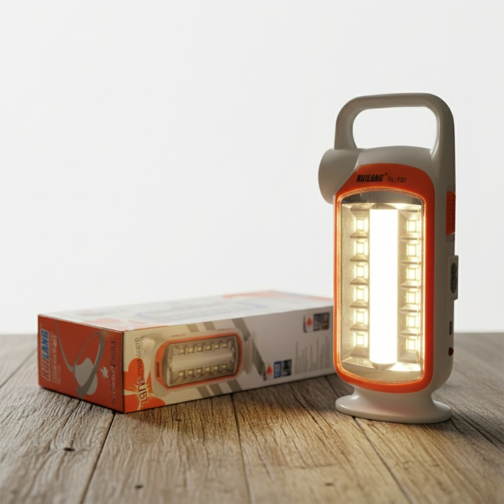 Ruilang Rl 130 Rechargeable Portable Led Emergency Light Super Bright Tube Lamp Built In 1200Mah Battery 2 5 Hrs Runtime Long Lifespan Smd Led
