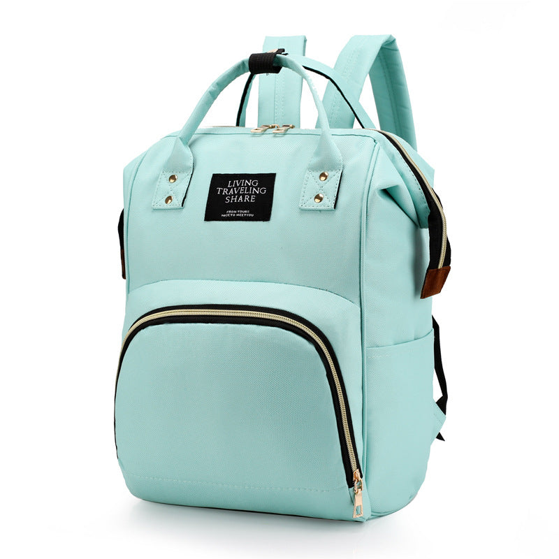 Large Capacity Mummy Bag Multi Function Women Backpack Nursing Bag For Baby Care Unisex Travail Backpack Random Color