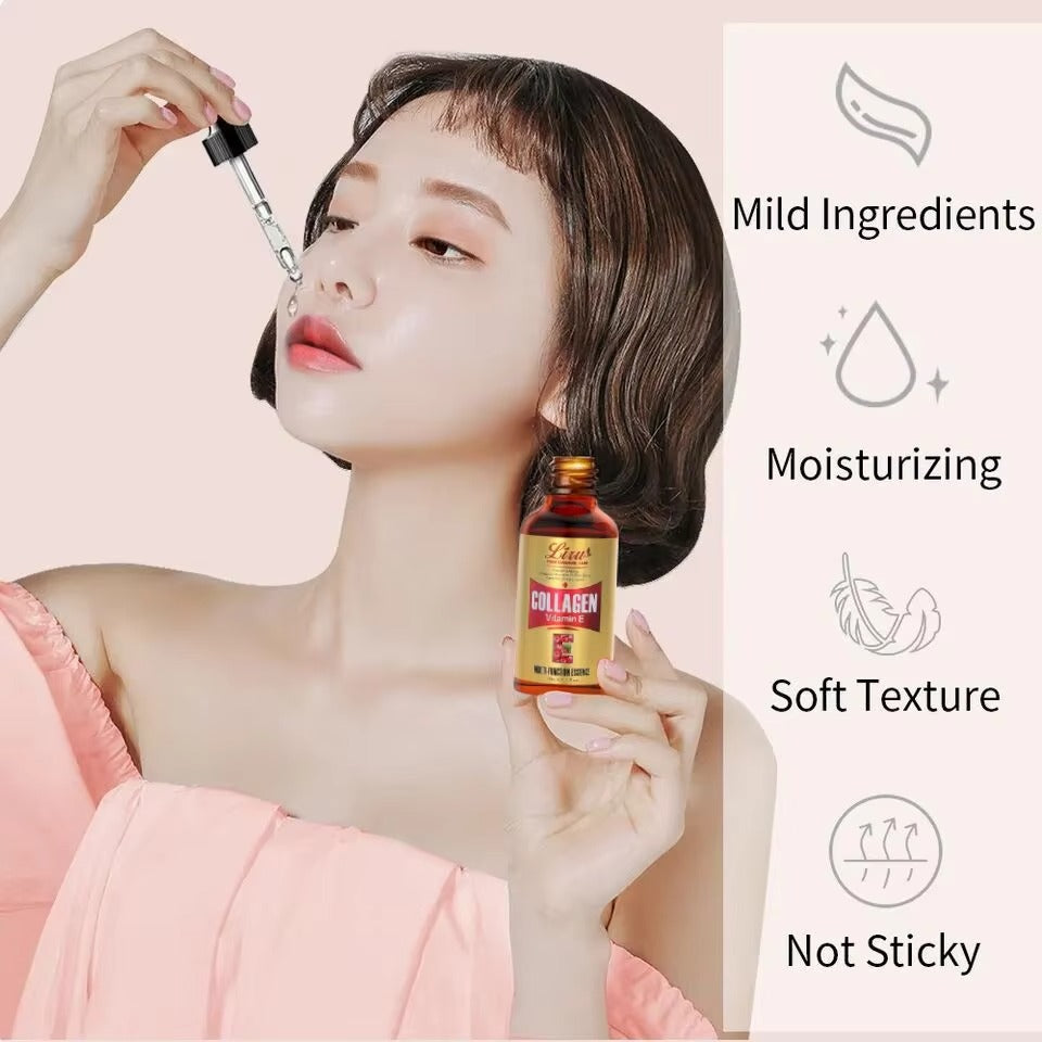 30Ml Vitamin E Anti Aging Facial Serum Hydrating Nourishing Skin Care Formula
