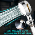 Pressurized Shower Head Turbine Shower Accessories One Piece Water Stoprandom Color 798258