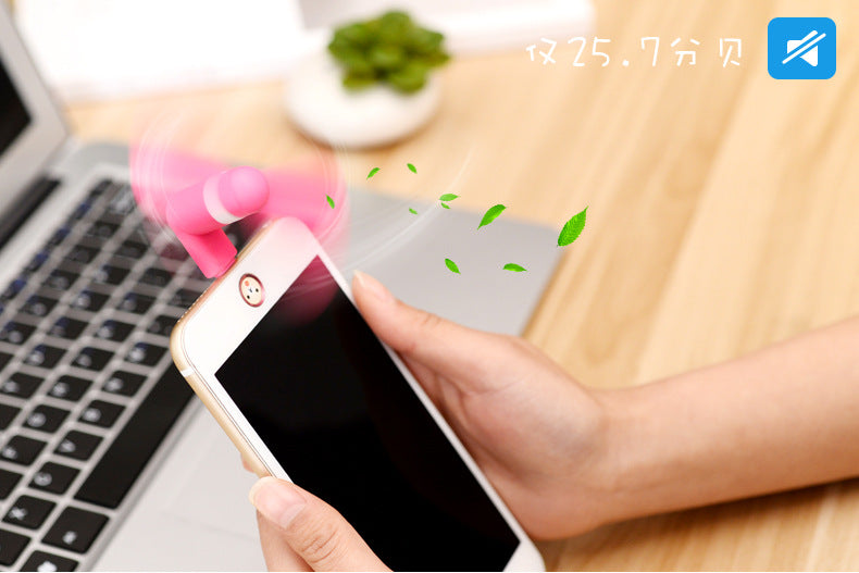 Summer Hot 2 In 1 Mini Usb Fan Portable Fan For Mobile Phone Computer Power Bank Air Cooling Fan Android Random Color Micro Usb Fan
