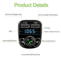 X8 Multifunctional Car Mp3 Player Car Wireless Fm Transmitter Car Mp3 Modulator 31A Car Accessories Random Color