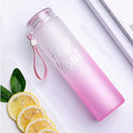 Frosted Glass Water Bottle With Hello Master Decal Logo 400Ml Random Color 2297231