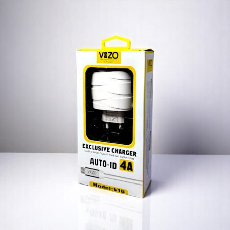 V16 Micro Usb 4A Smart Fast Charger 3 Usb Ports Built In Cable Vizo V16 Micro Usb Charger Android Phone Charger Mobile Phone Charger