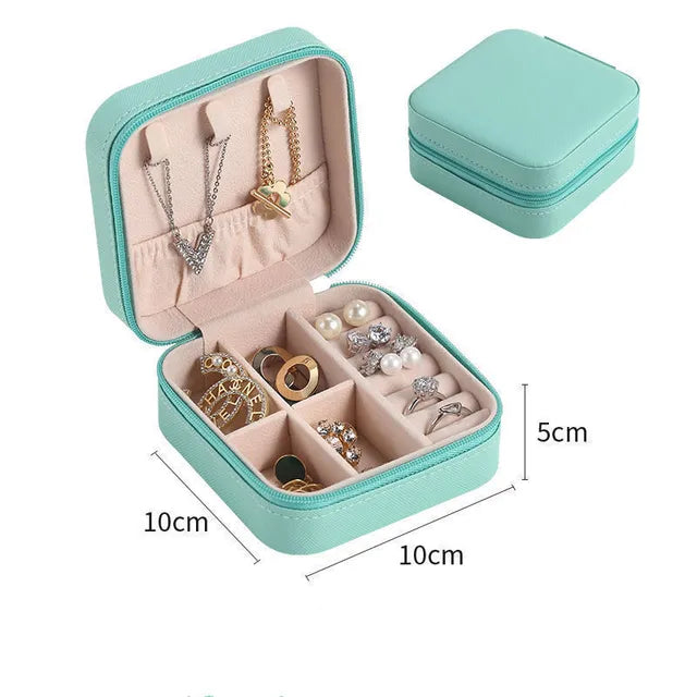 Jewelry Storage Box Plastic Jewelry Stand Earrings Ring Box Cosmetics Beauty Container Organizer 5