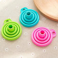 Silicone Oil Funnel Kitchen Liquid Oil Dispensing Tool Random Color