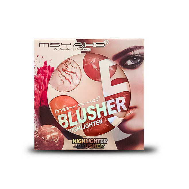 5 In 1 Msyaho Professional Makeup Palette 3D Highlighter Blusher Contour Bronzer Illuminator All In One Kit