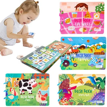 Busy Book Quiet Book Toddler Busy Book For 2 4 Years Old Preschool Activity Toy Books Help Develop Learning Skillsonly Math
