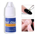 Pack Of 5 Strong Nail Glue For Nail Art Decorations Artificial Nails Quick Drying Adhesive For Press Ons Nail Tips Rhinestones Diy Manicure