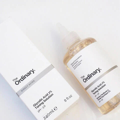 The Ordinary Glycolic Acid 7 Toning Solution Light Weight Liquid Provides Sun Protection 240Ml