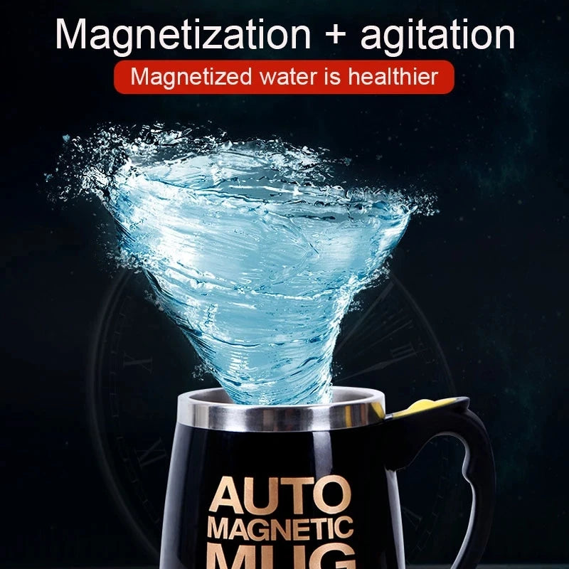 Auto Magnetic Mug 400Ml Coffee Milk Mix Cups 304 Stainless Steel Battery Operated Random Color 1960558