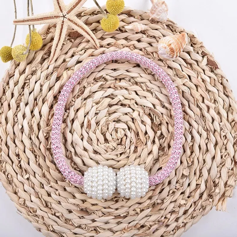Curtain Buckle Magnetic Clip Bead Curtain Tie Back Hanging Ball Curtain 1 Pair Random Color 2