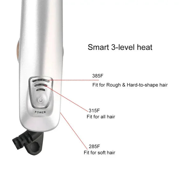 Professional Hair Straightening Iron Curling Iron Straightener Curler Styler 3 In 1 Multi Hair Styling Tool Flat Iron With Brush 1204342