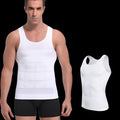 Slim N Fit Body Shaper Vest Shirt – Tank Top Sleeveless Shape wear For Men (Small White)