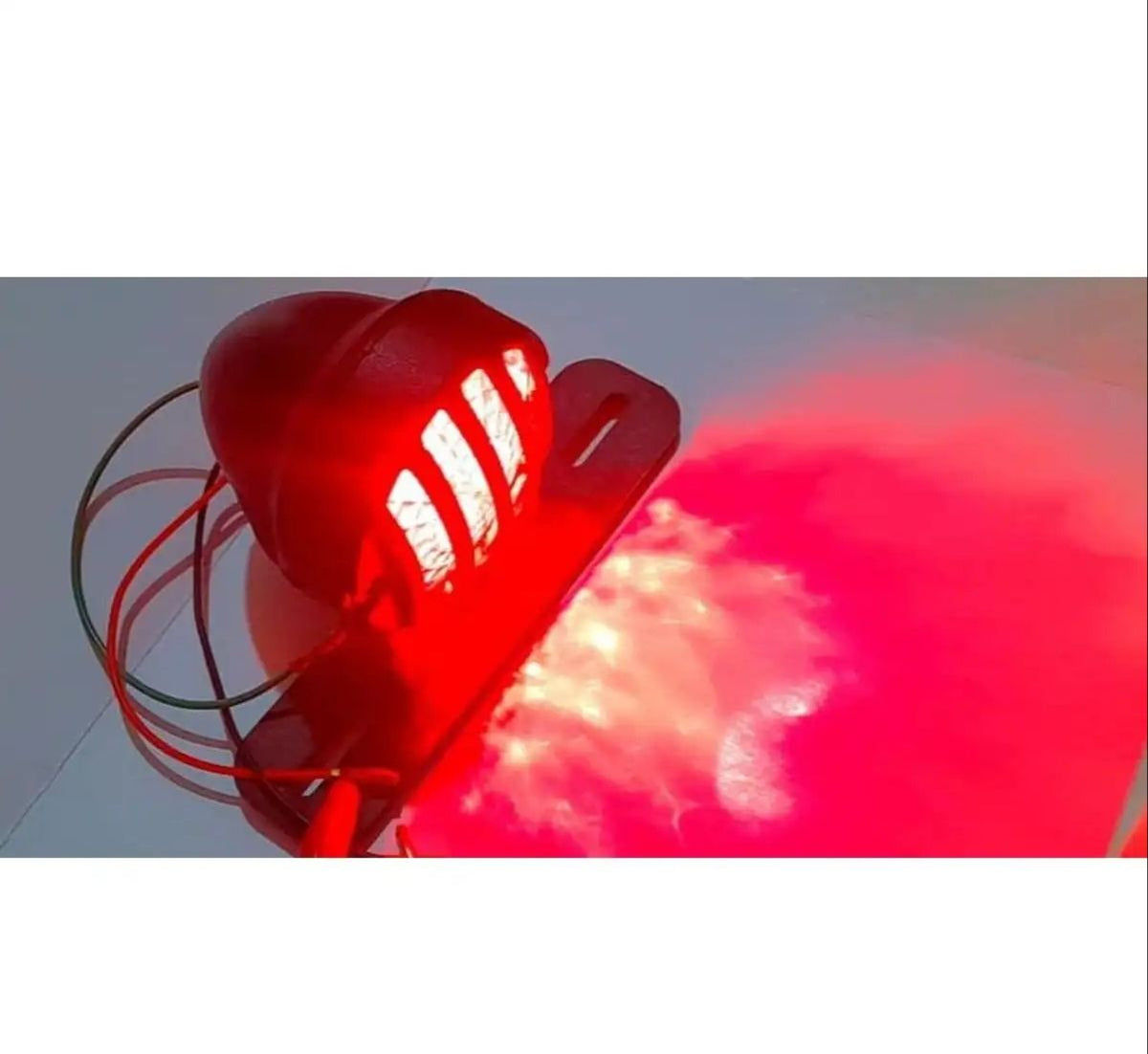 Motorcycle Cafe Racer Backlight Tale Light Brake Light With Number Plate Holder 2 In 1 Vintage Quality Grill Backlight For Bikes Universal Fitting