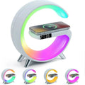 G11 G Shape Bluetooth Speakermultifunctional Lamp Digital Alarm Wirless Charging Memory Card Supported