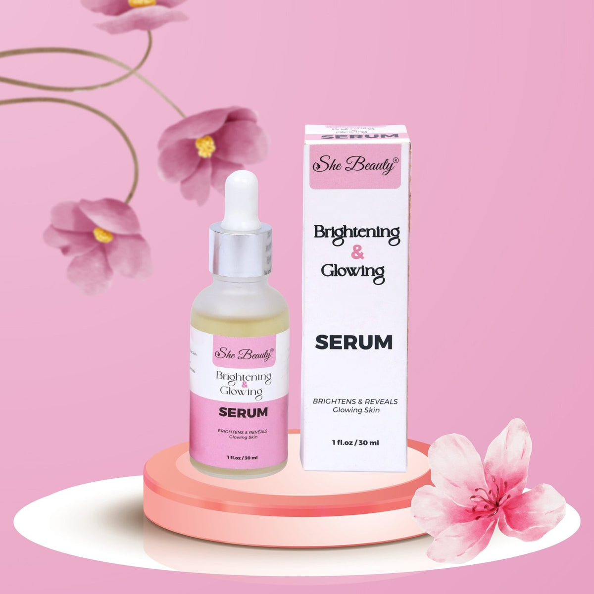 She Beauty Brightening Amp Glowing Serum 30Ml