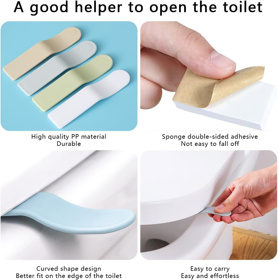 Pack Of 03 Toilet Seat Lifter Handle For Home Office Hotel Random Color
