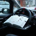 Portable Car Steering Wheel Tray Multi Functional Wheel Desk For Laptop Notebook And Food Steering Wheel Tray