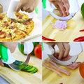 Circular Rolling Knife Stainless Steel Universal Kitchen Knife Round Knife Kitchen Cutter Circular Rolling Knife 1105643