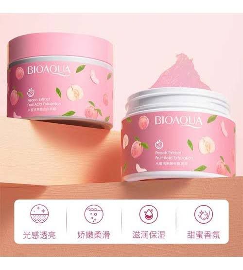 Bioaqua Peach Extract Exfoliating Face Gel Cream Fruit Acid Gentle Peeling Gel 140G