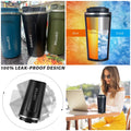 510Ml Large Capacity Coffee Cup Keep Heat Stainless Steel Double Layer Smooth Edge Water Bottle Mug For Daily Use Random Colors