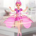 Magical Flying Fairy Dollhand Sensor Control Sky Dancers Flying Toy Random Color