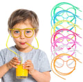 Funny Glasses Drinking Straw Random Color