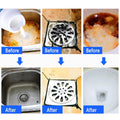 Powerful Toilet Sink Clog Remover Drain Cleaner Powder Pipe Quick Foaming Pipeline Dredger Toilet Clogging Dredging Powder Drain Pipe Dec Logger Pipeline Dredger 100G