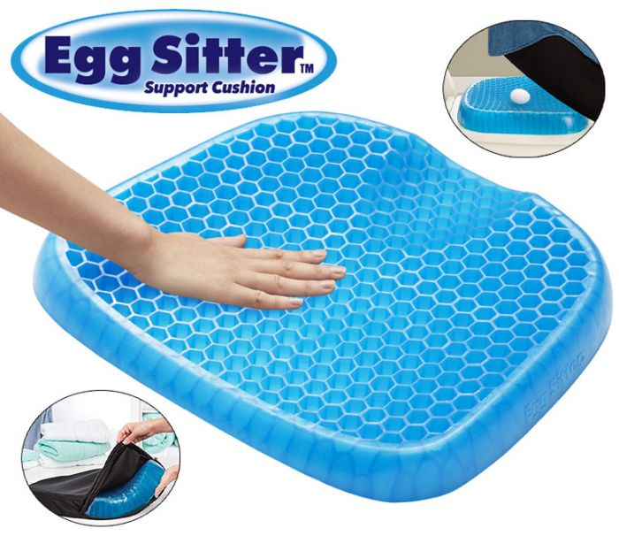 Non Slip Egg Sitter Gel Seat Cushion Soft Sitting Support Pad Cushion For Car And Office Chair Seat Pads Breathable Honeycomb Bike Seat Foam 2753470