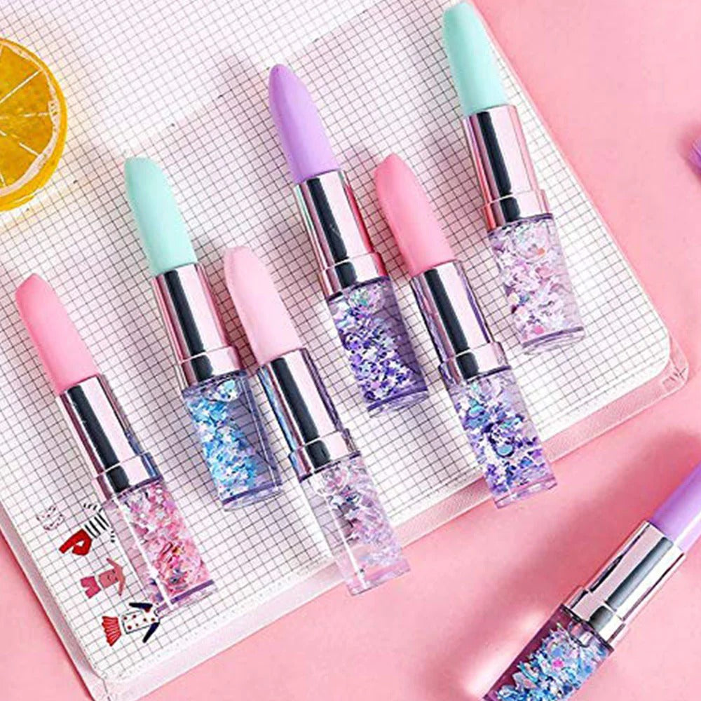 Lipstick Gel Pen Colorful Cute Black Ink Pen 1 Pc Random Colors
