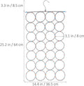 28 Holes Scarf Hanger Tie Hanger Belt Hanger Organizer