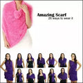 Womens Velvet Stretchable Magic Scarf 26 Different Styles Random Color