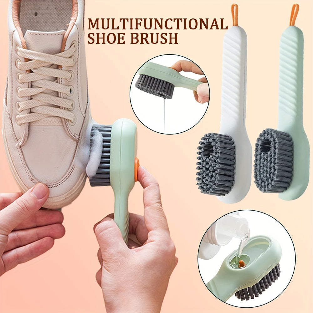 Multi Purpose Shoe Brush Soft Bristle Automatic Liquid Long Handle Cleaning Brush Clothes Board Brush Household Cleaning Tools 2171177