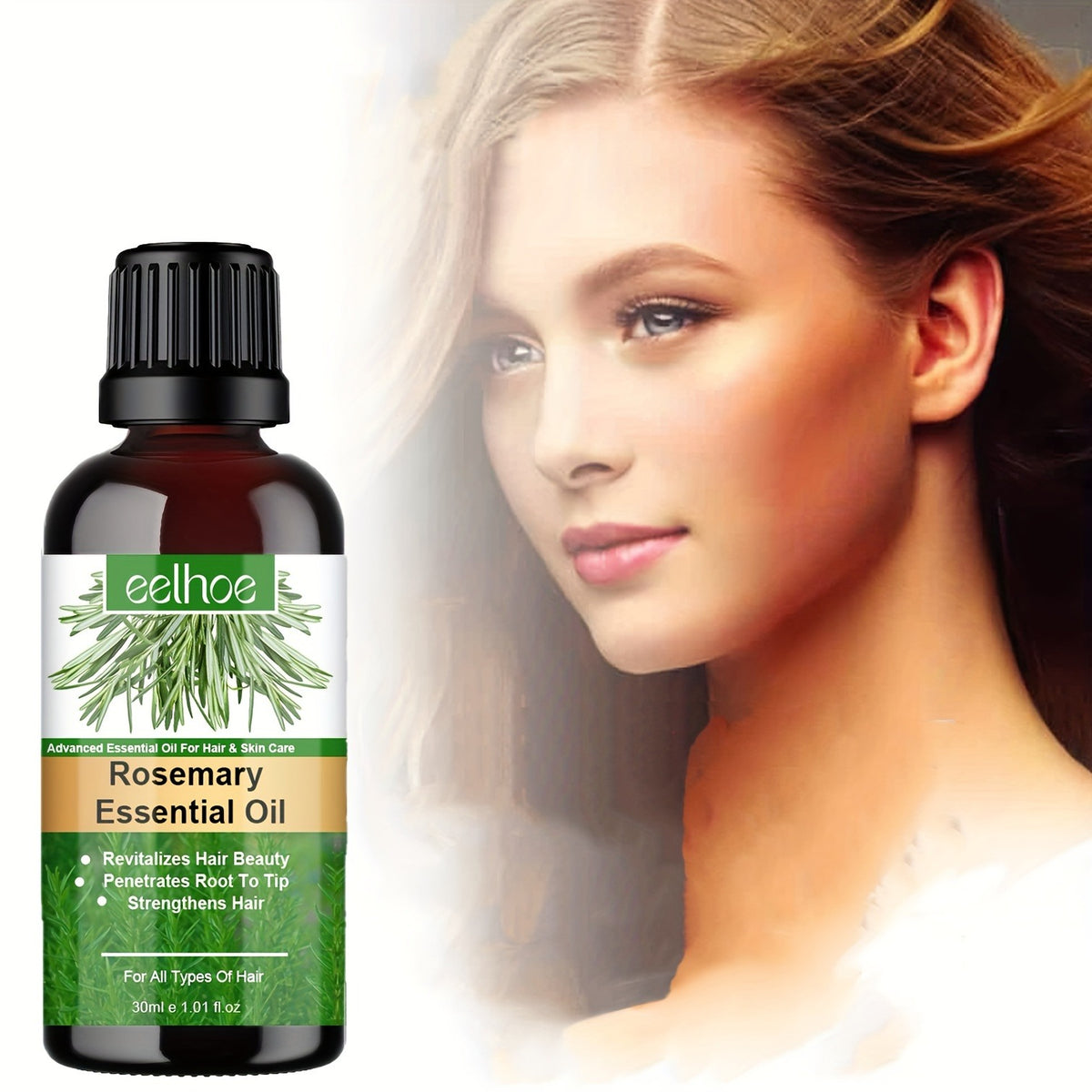 Rose Essential Oil For Hair Growth Nutrient Solution Hair Growth Essence Liquid Fast Natural Hair Loss Treatment Hair Care 100 Pure Natural 30Ml