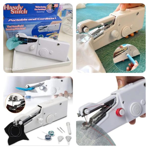 Handy Stitch Portable Cordless Sewing Machine Quick Fabric Repairs Easy Stitching Tool