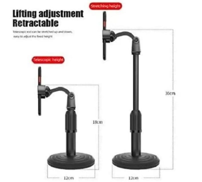 Multi Functional Microphone Stand Phone Holder Reliable Phone Stand