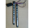 2Pcs Rgb 17Cm Silicon Flexible 9 Led Strip Drl Daytime Multicolor Light Smd Led Fancy Light Rgb For Car Bumper And Bikes