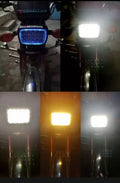 5 Function Led Headlight 15 Led White And Fog Light High Beam 15 Led Fog Bike Headlight For 70 Amp 125All Functions Led Light