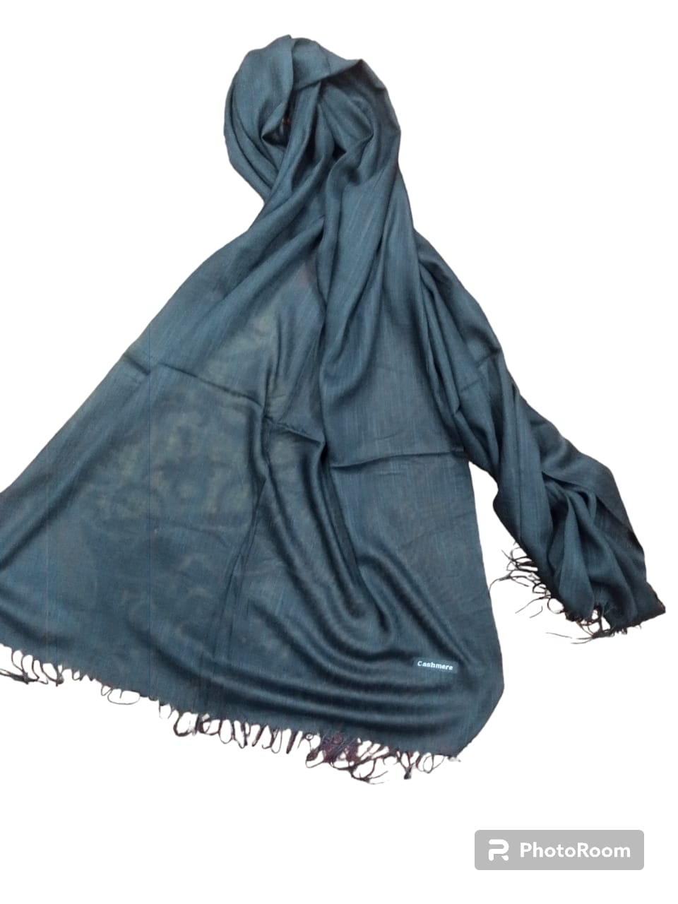 Cashmere plean scarf - Black