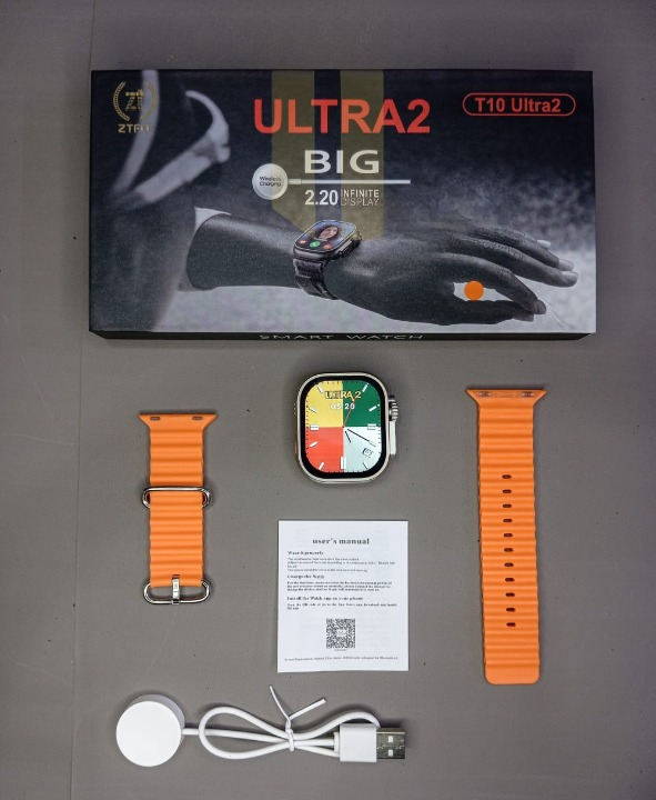 Ultra 2 Smart Watch T10 Ultra 2 Watch Big Screen 2 20 Infinite Display Bluetooth Call Game Heart Rate Sleep Monitoring Smart Watch Random Color