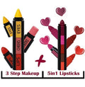 3 In 1 Huda Beauty Professional Eyes Cheeks Lips Lipsticks