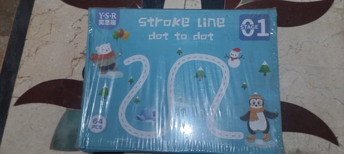 Stroke Line Dot To Dot Magical Tracing Workbook For Kids Student Learning Book 64 Pages Stage 1