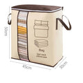 Large Non Woven Portable Clothes Storage Bag Clothing Organizer 120 Gsm Random Color
